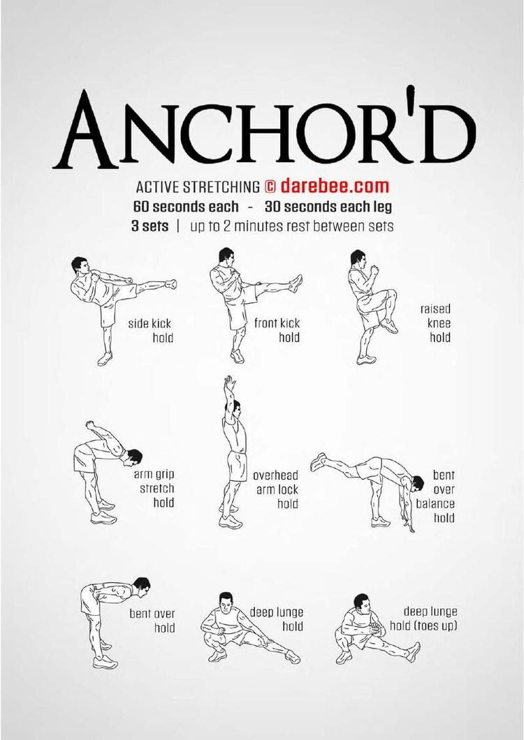Anchor’d workout poster