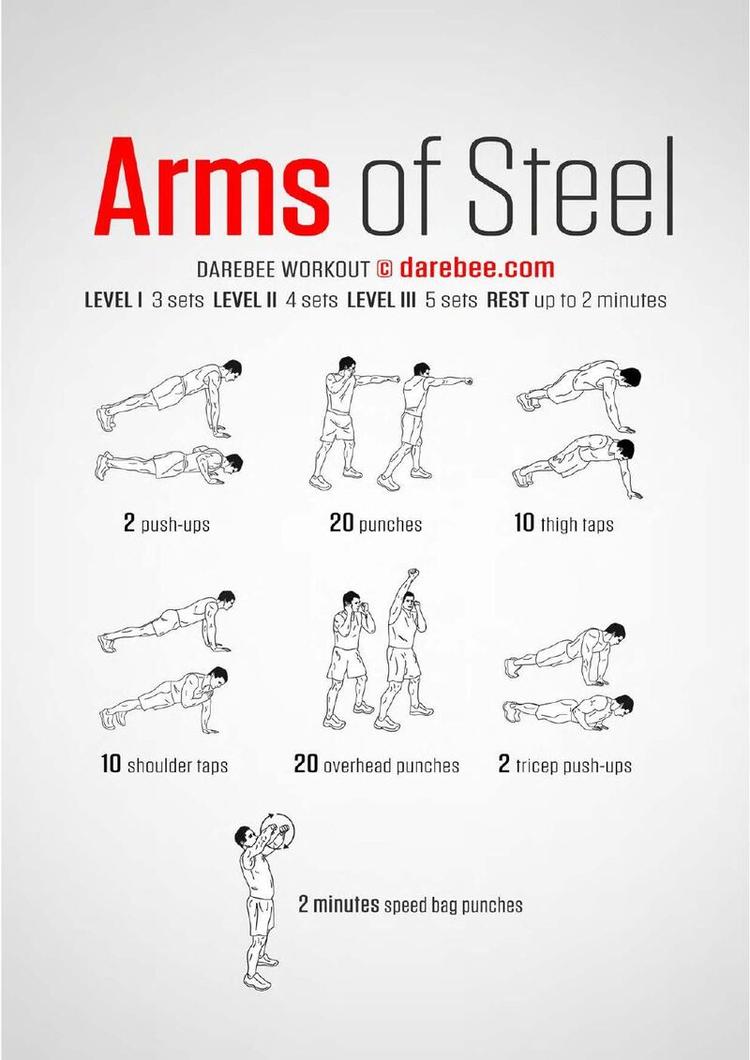 Arms of Steel workout poster