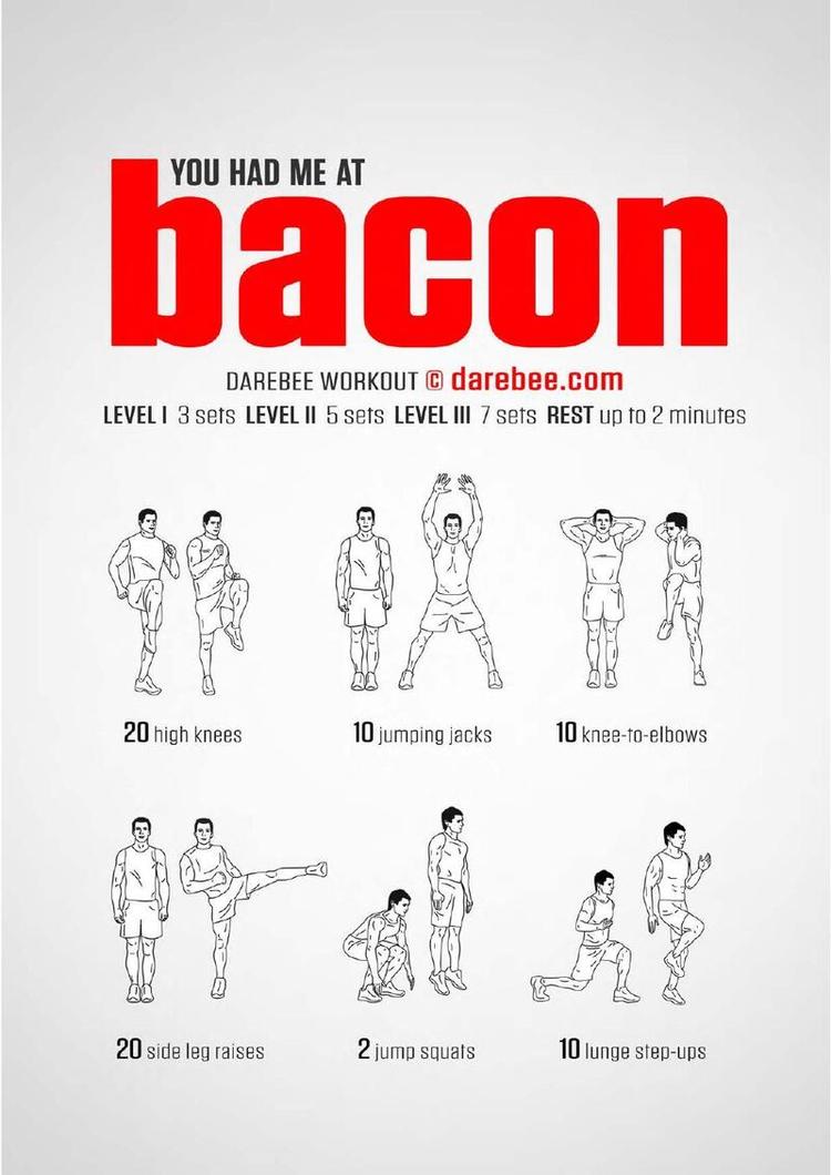 Bacon workout poster
