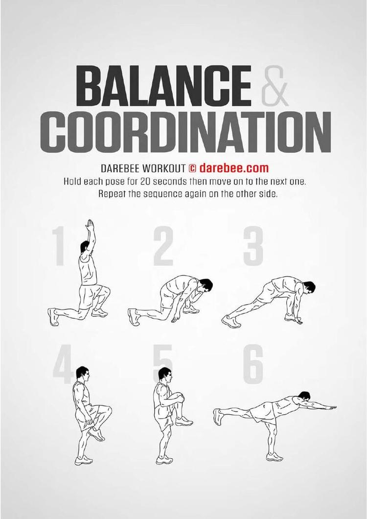 Balance & Coordination workout poster