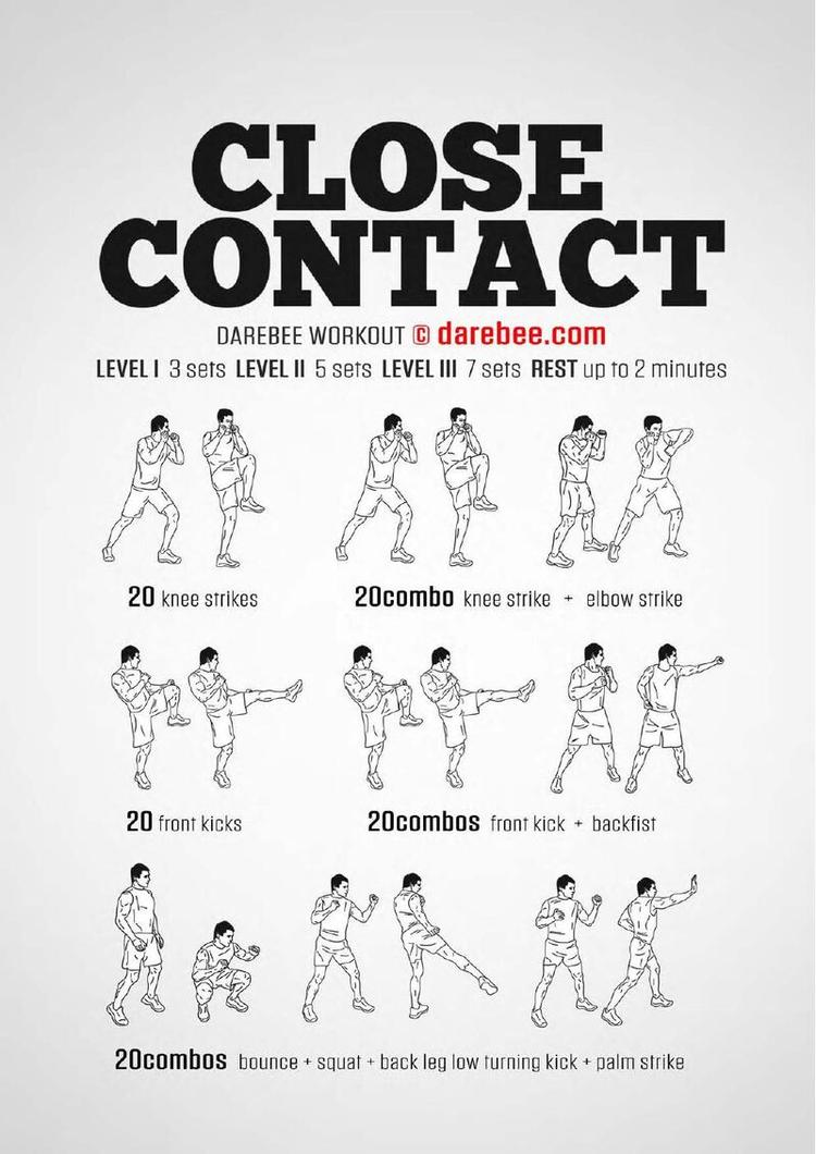 Close Contact workout poster