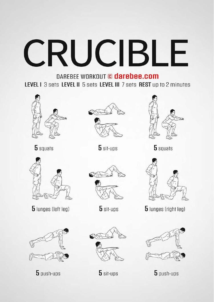 Crucible workout poster