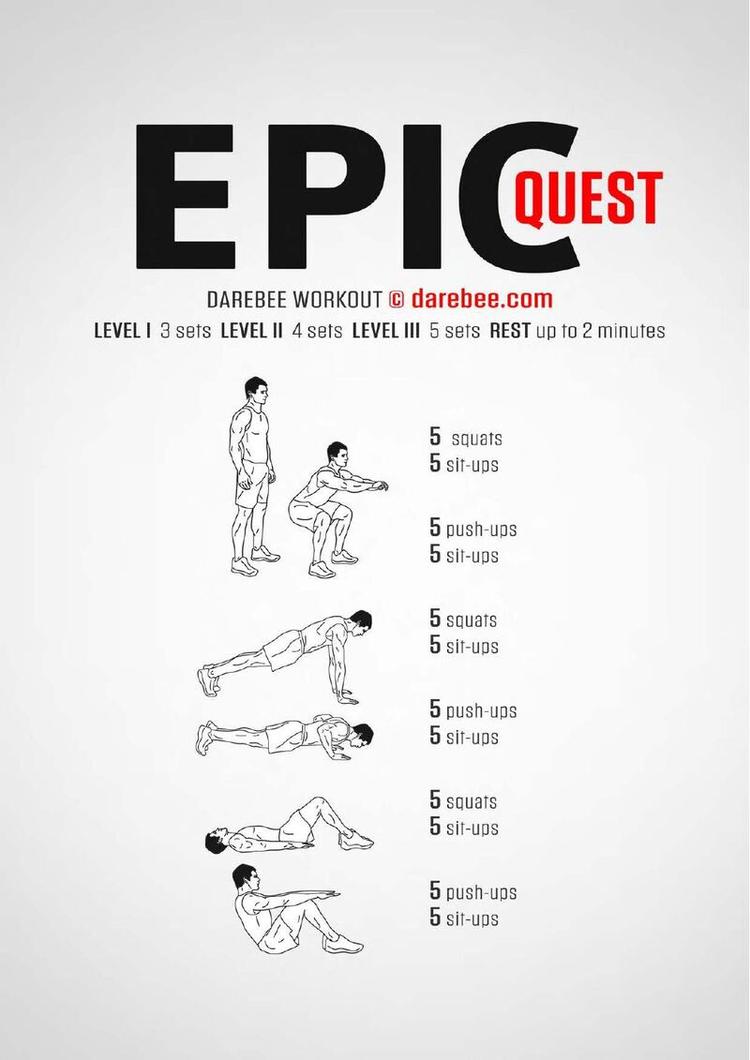 Epic workout poster