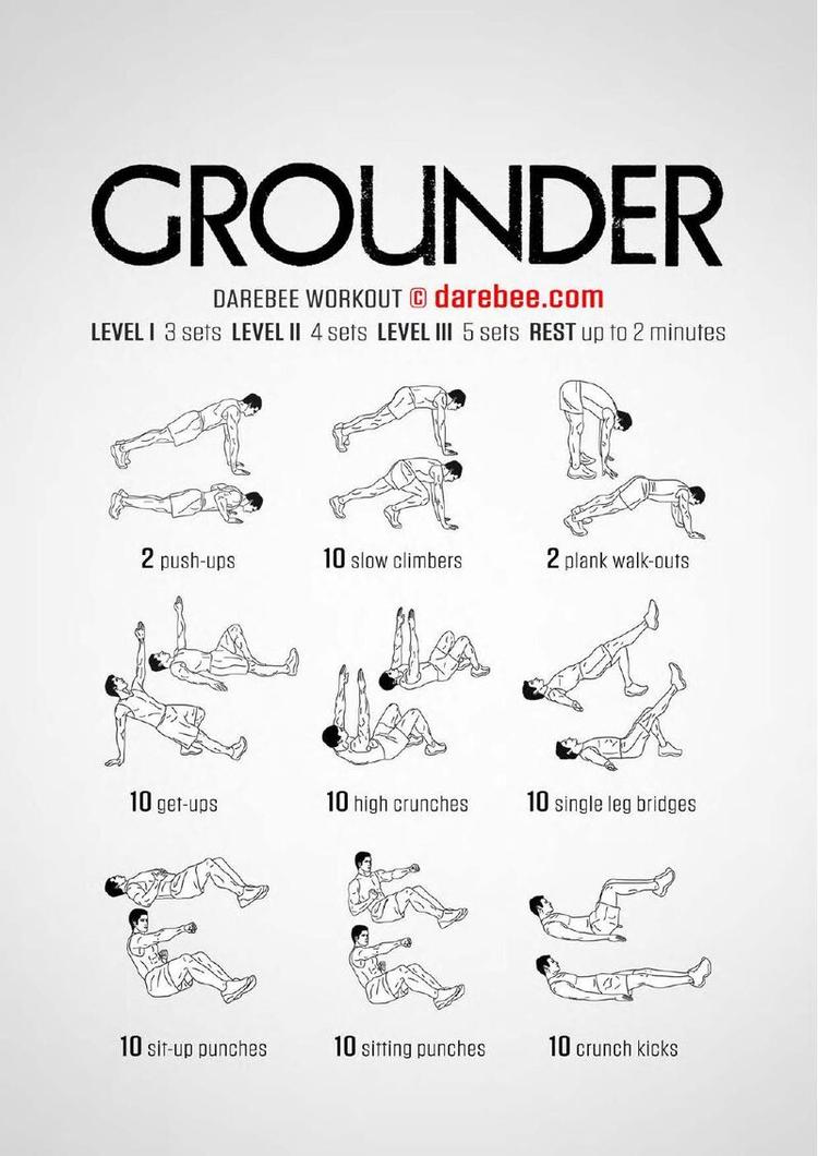 Grounder workout poster
