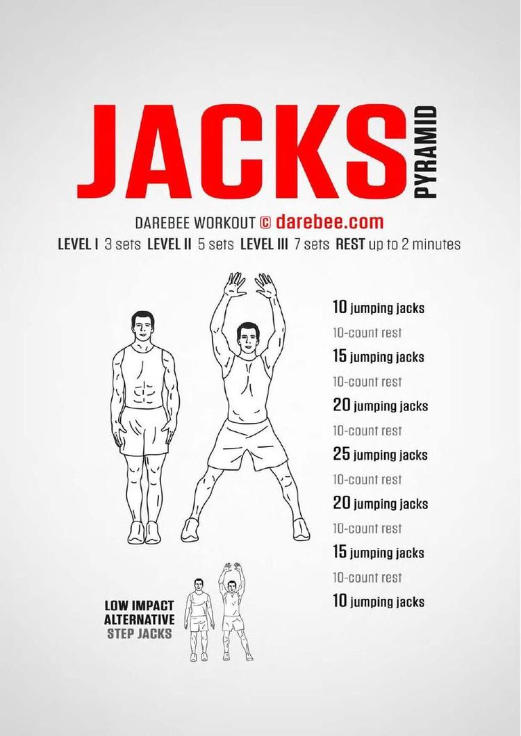 Jacks Pyramid workout poster