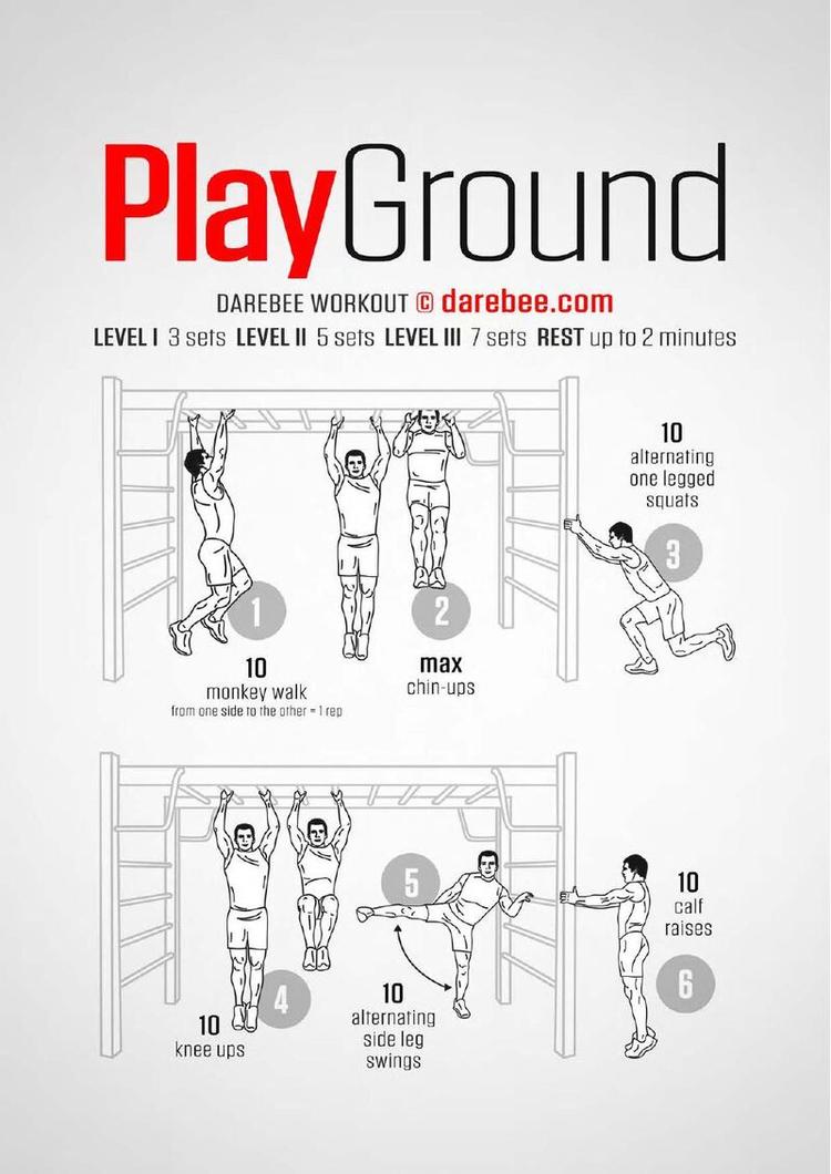 Playground workout poster