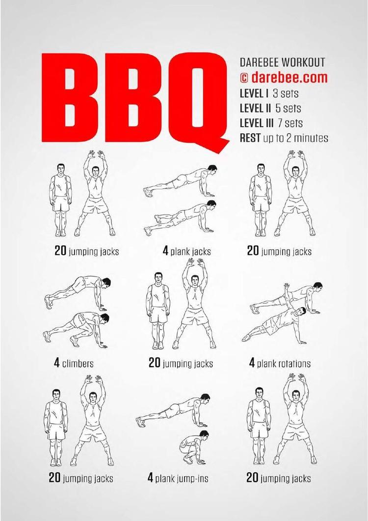 BBQ Workout workout poster