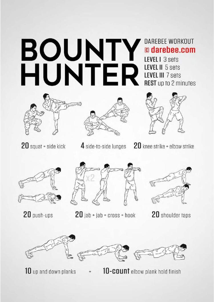 Bounty Hunter workout poster
