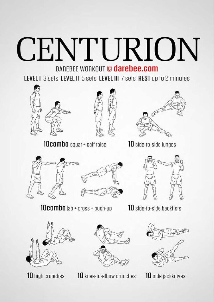 Centurion workout poster