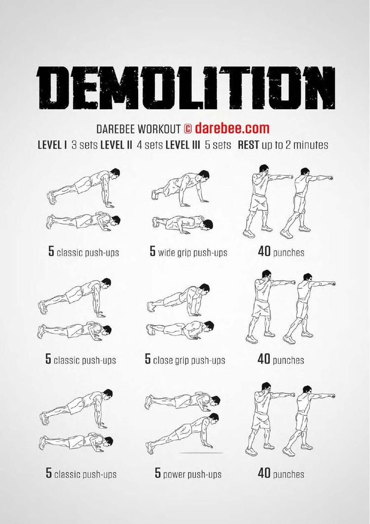 Demolition workout poster