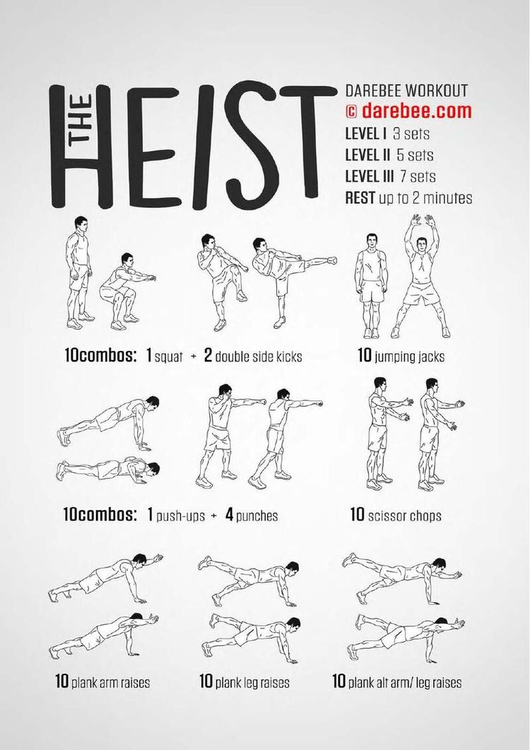 Heist workout poster