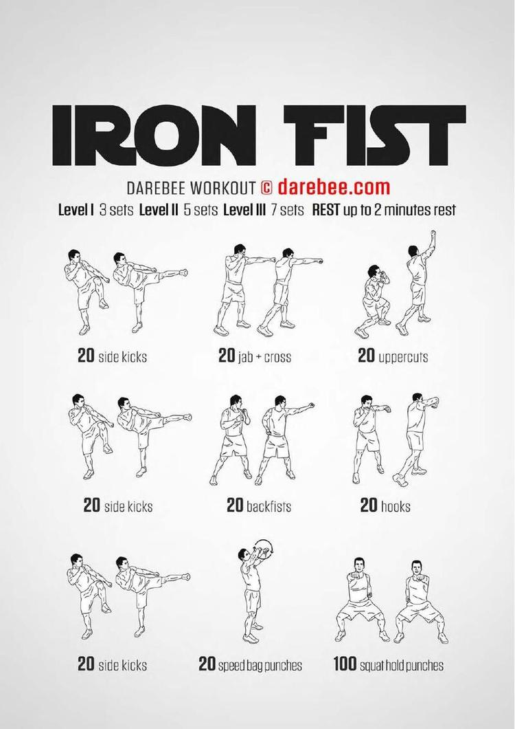 Iron Fist workout poster