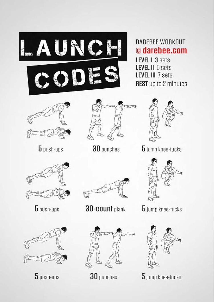 Launch Codes workout poster