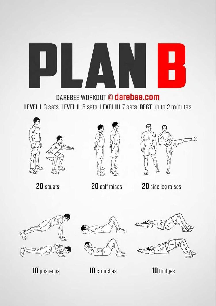 Plan B workout poster