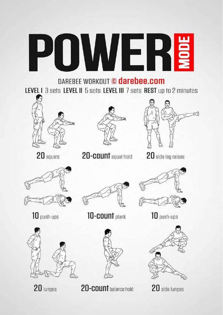 Power Mode workout poster
