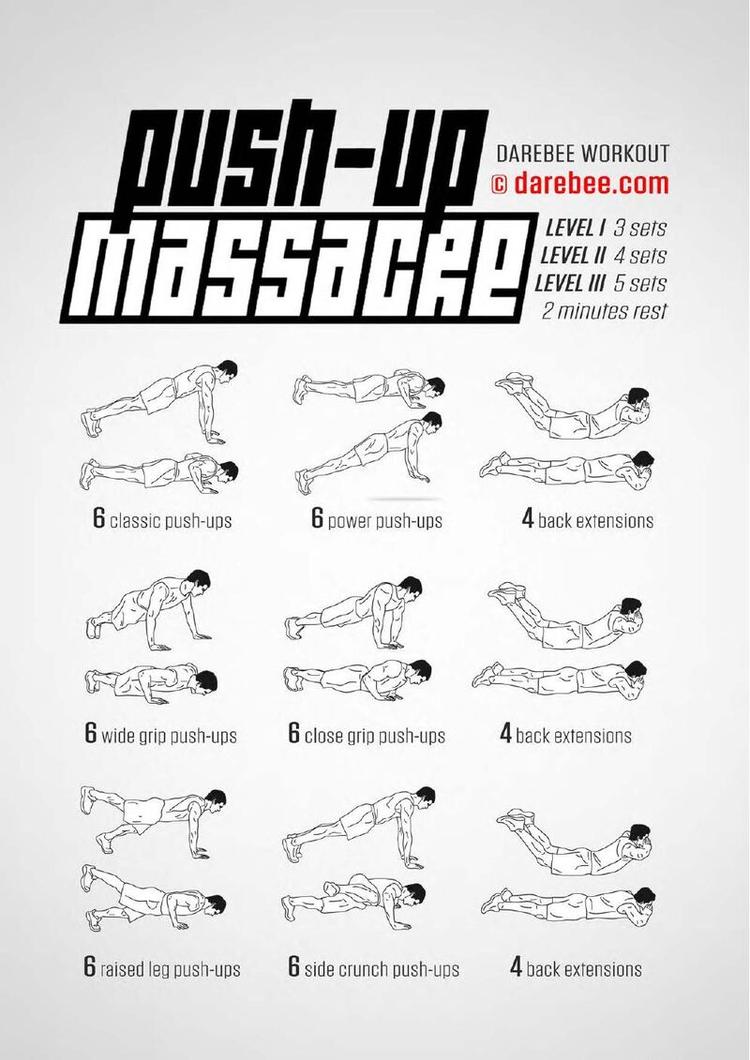 Push-Up Massacre workout poster