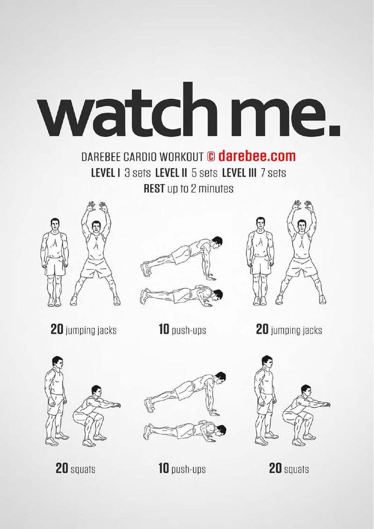 Watch Me. workout poster