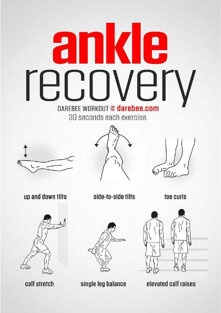 Ankle Recovery workout poster
