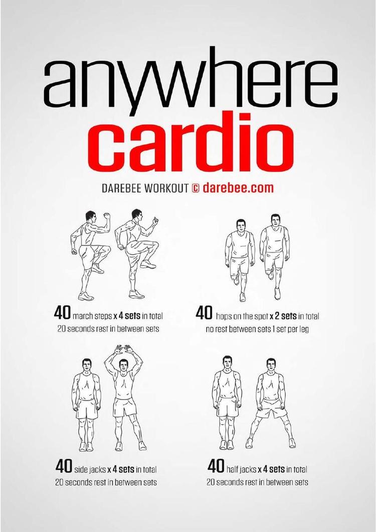 Anywhere Cardio workout poster