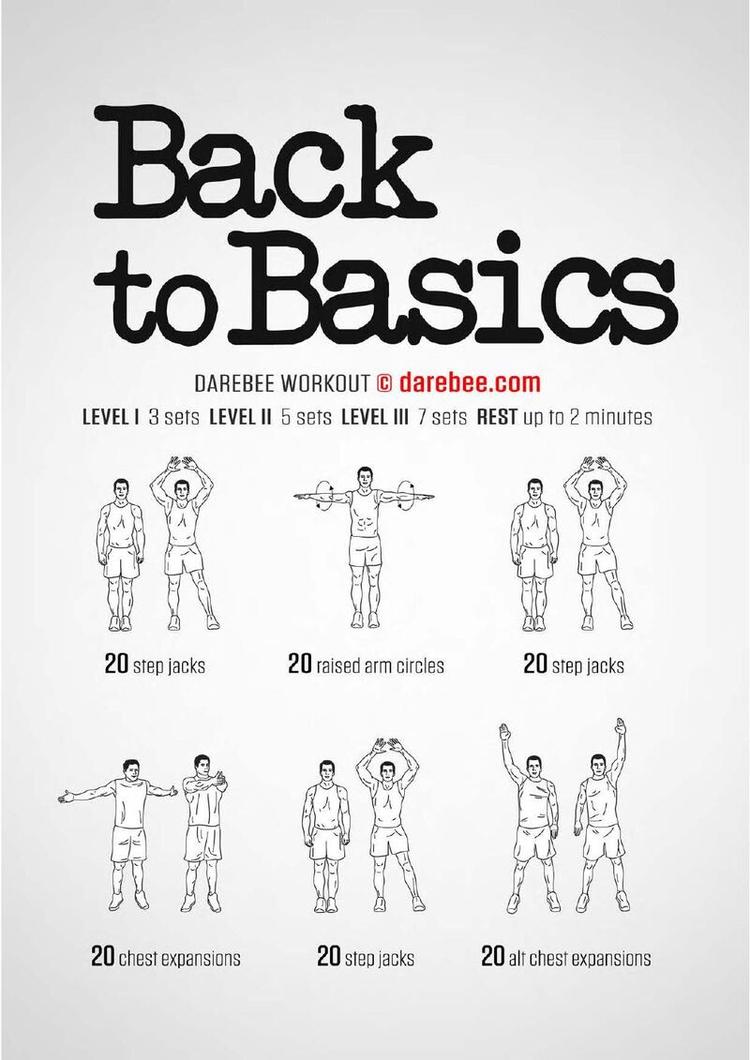 Back to Basics workout poster