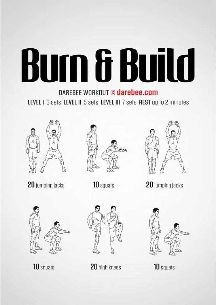 Burn & Build workout poster