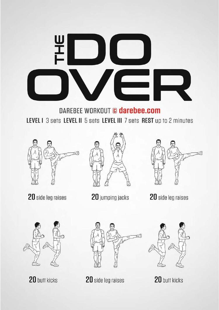Do Over workout poster