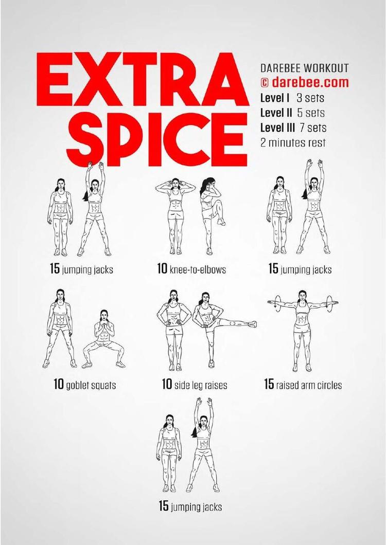 Extra Spice workout poster