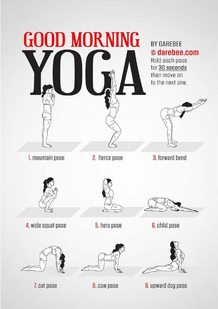 Good Morning Yoga workout poster