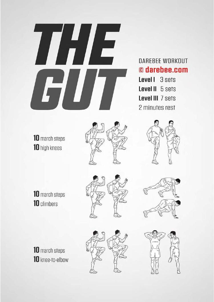 Gut workout poster