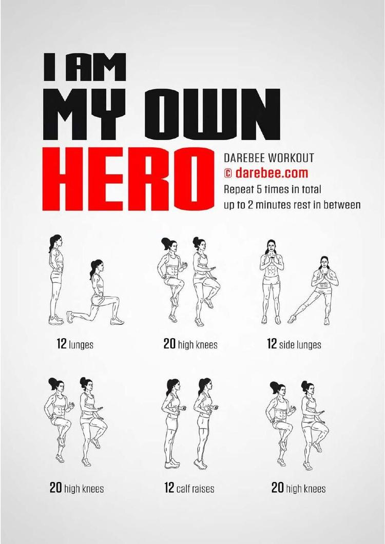 Hero workout poster
