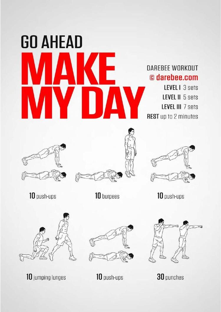 Make My Day workout poster