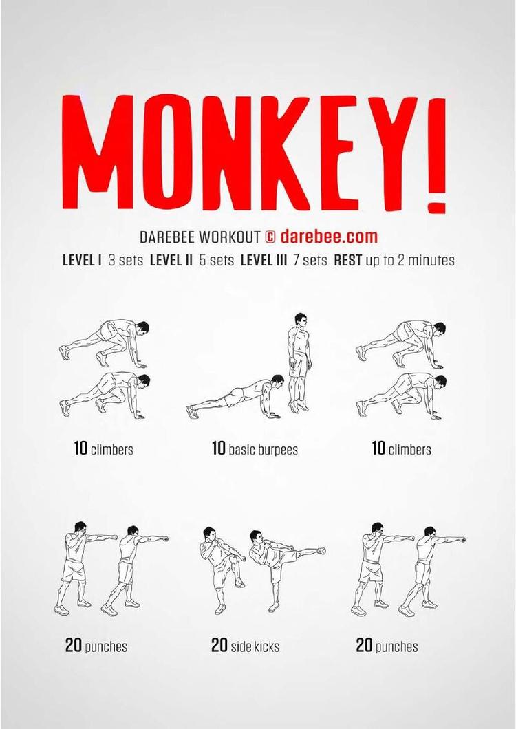 Monkey! workout poster