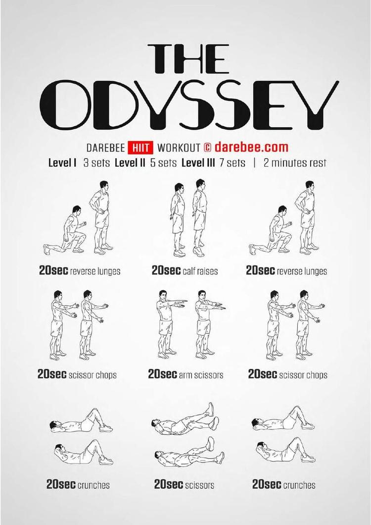 Odyssey workout poster