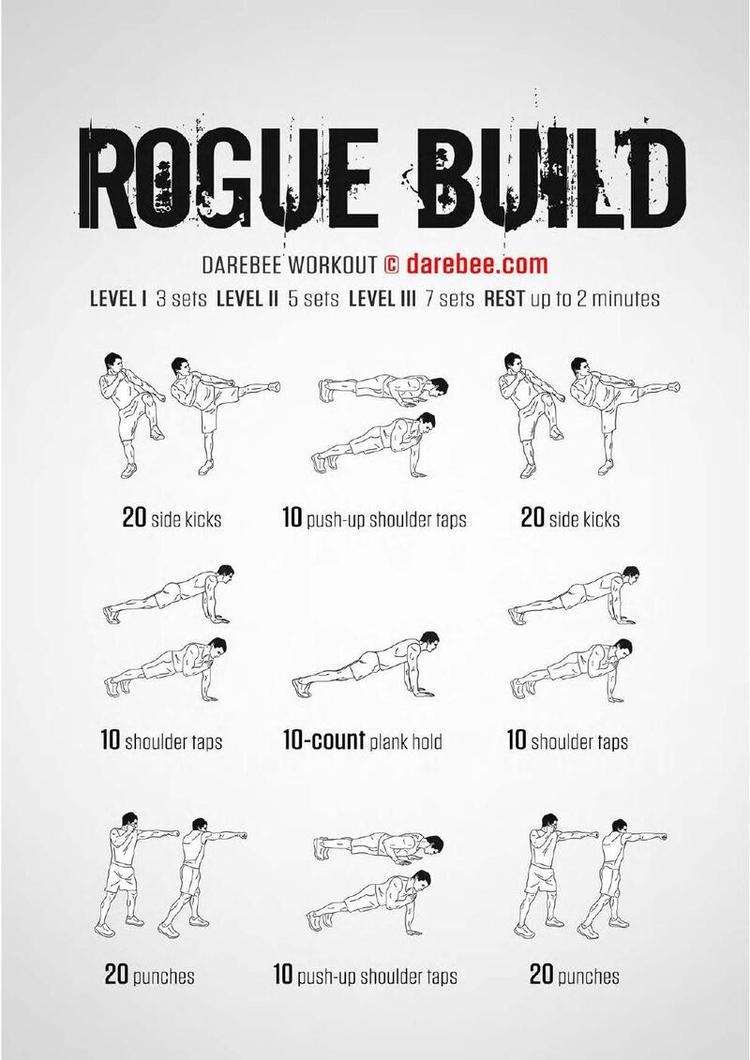 Rogue Build workout poster