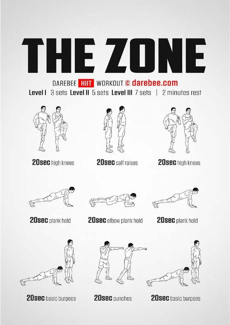 Zone workout poster