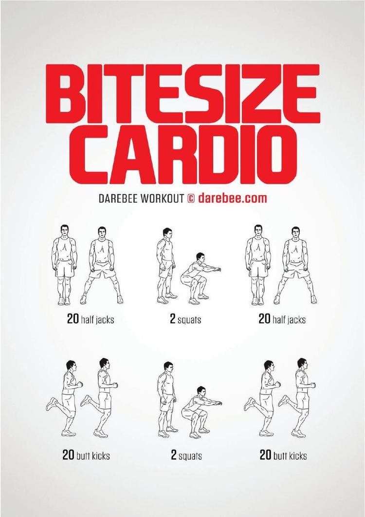 Bitesize Cardio workout poster