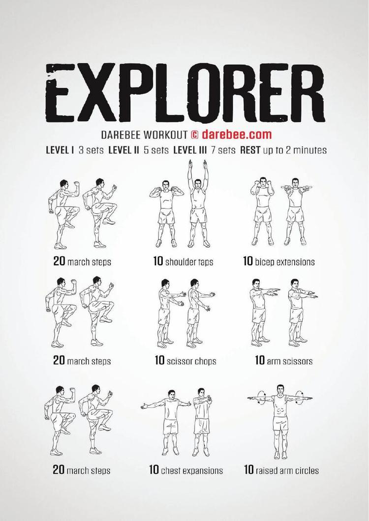 Explorer workout poster