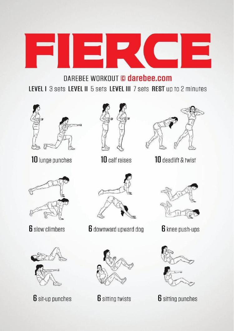 Fierce workout poster
