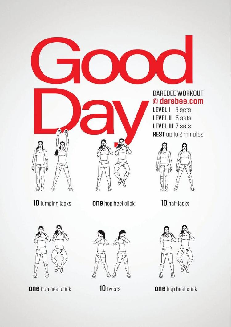 Good Day workout poster