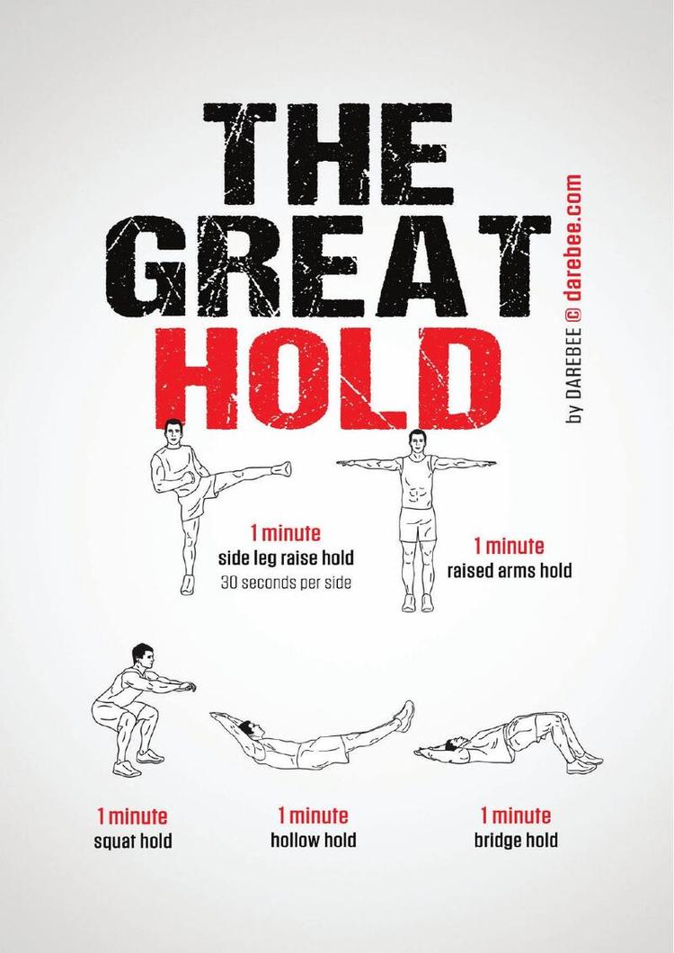 Great Hold workout poster