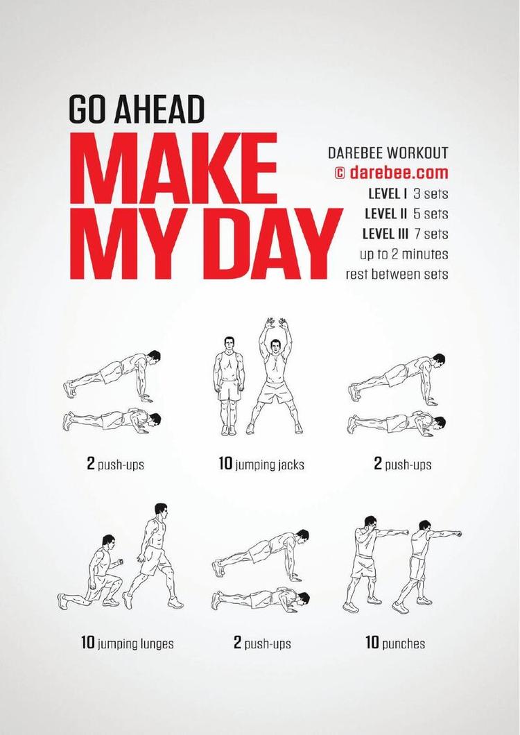 Make My Day workout poster