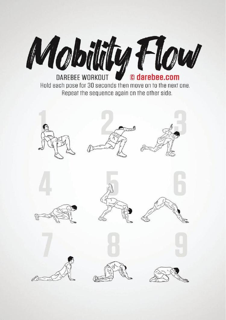 Mobility Flow workout poster