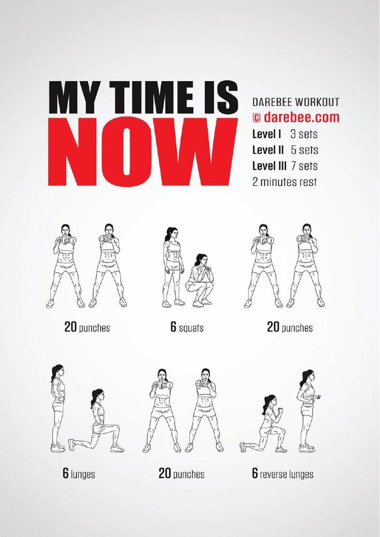 My Time Is Now workout poster
