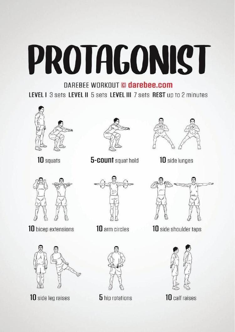 Protagonist workout poster