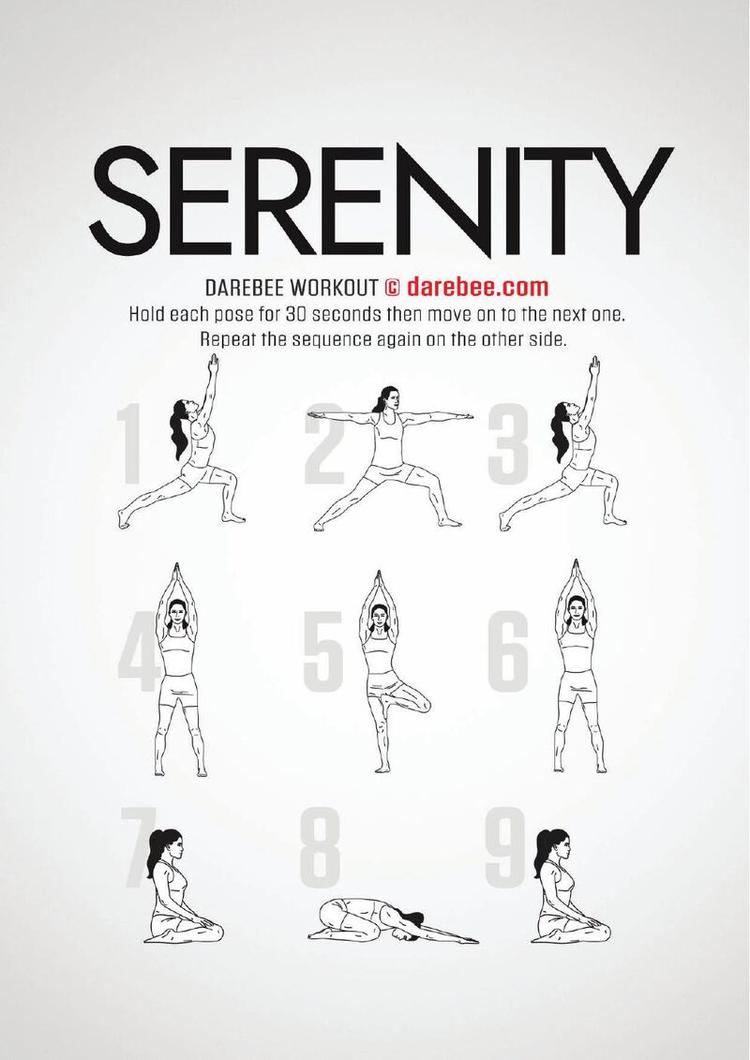 Serenity workout poster