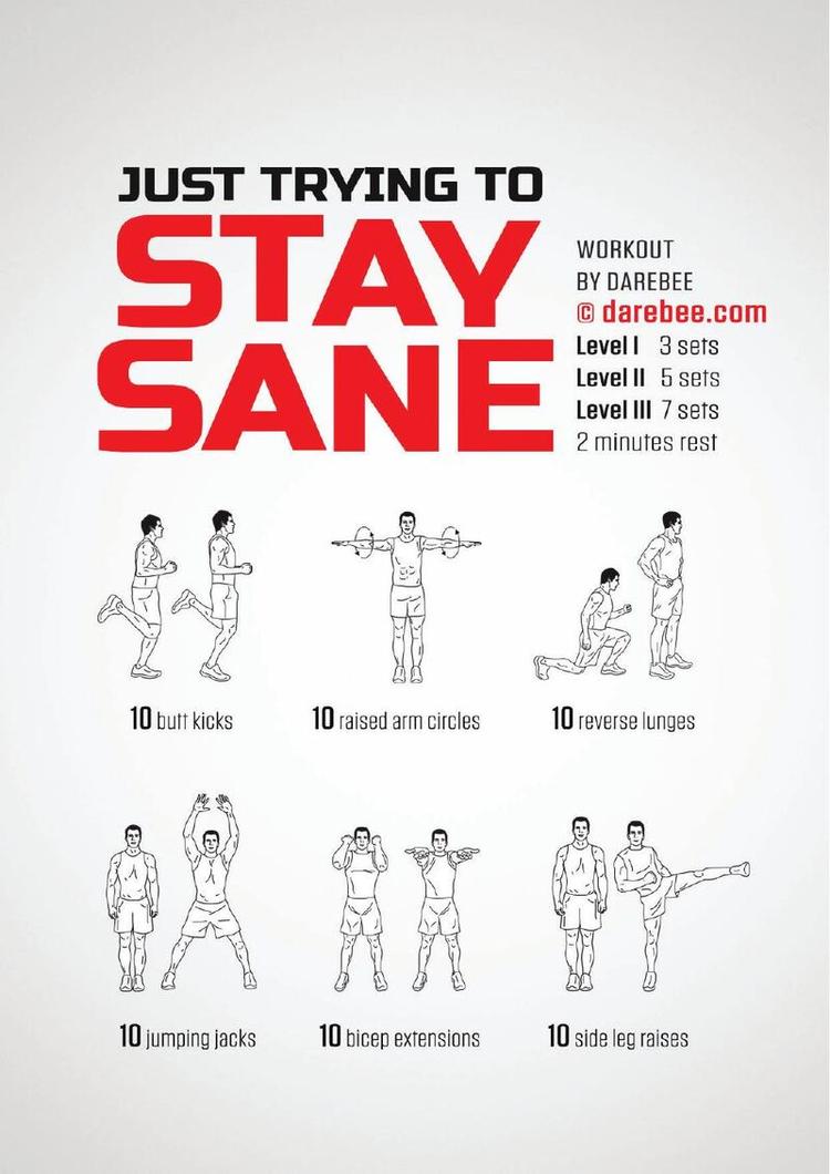 Stay Sane workout poster