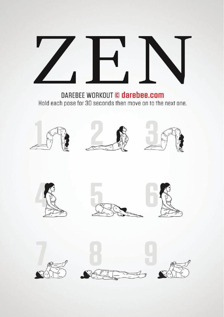 Zen workout poster